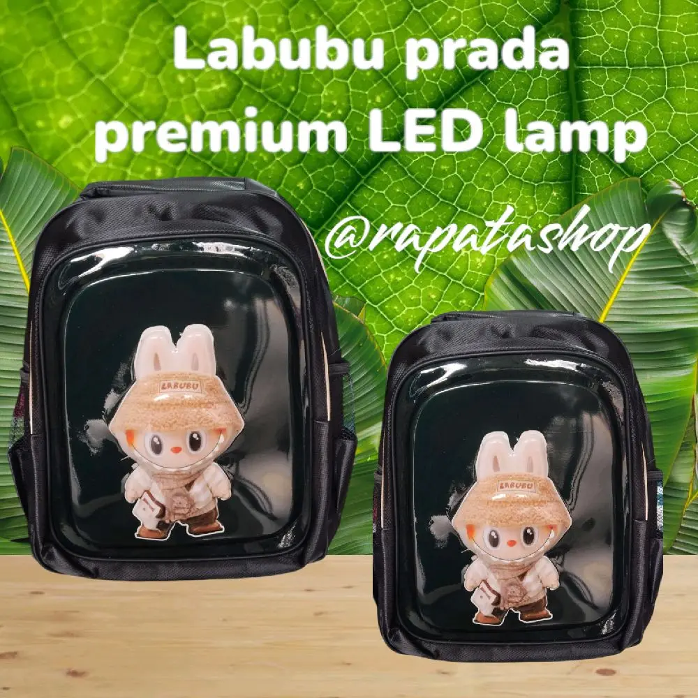 Tas labubu Prada premium led lamp ukuran besar