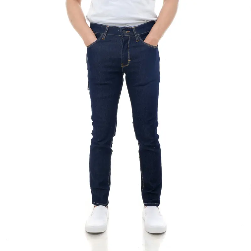 Celana Jeans Panjang Pria Slim Fit Streetch Ori EIGHT LIGHT DENIM 08 Premium Navy Garment 2