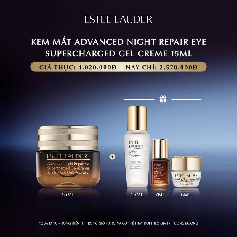  Kem mắt dạng gel Estee Lauder Advanced Night Repair Eye Supercharged Gel-Crème Synchronized Multi-Recovery Eye Cream 15ml 