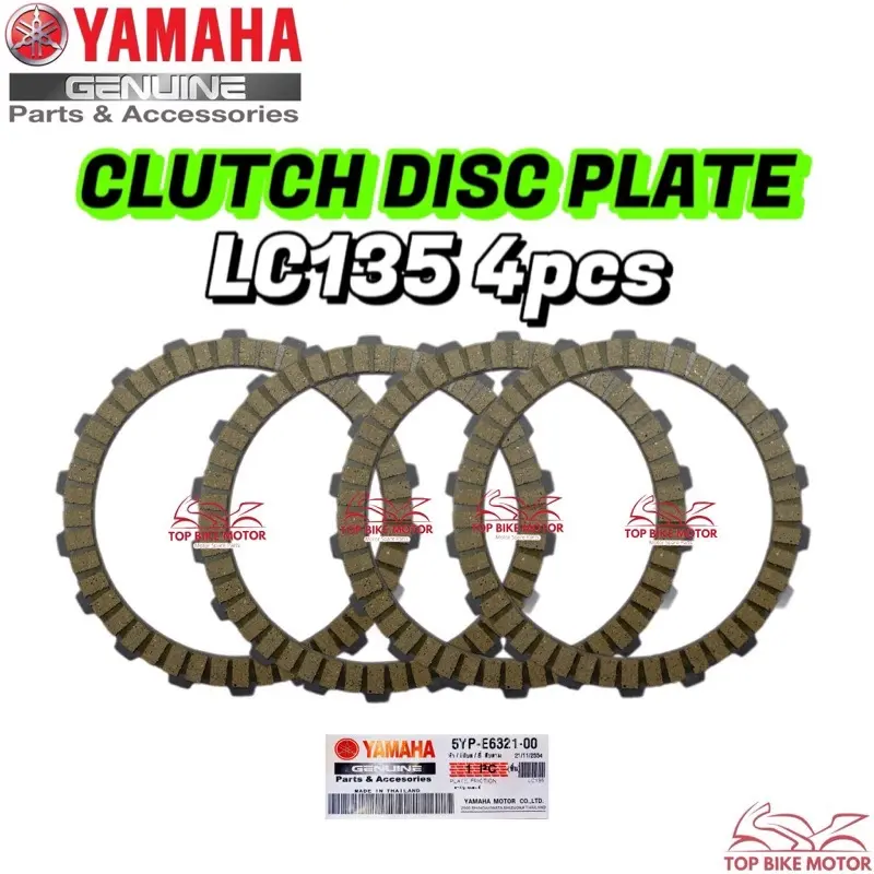 YAMAHA LC135 4S (5YP) DISC CLUTCH PLATE SET LC135 V1 V2 V3 V4 - TikTok ...