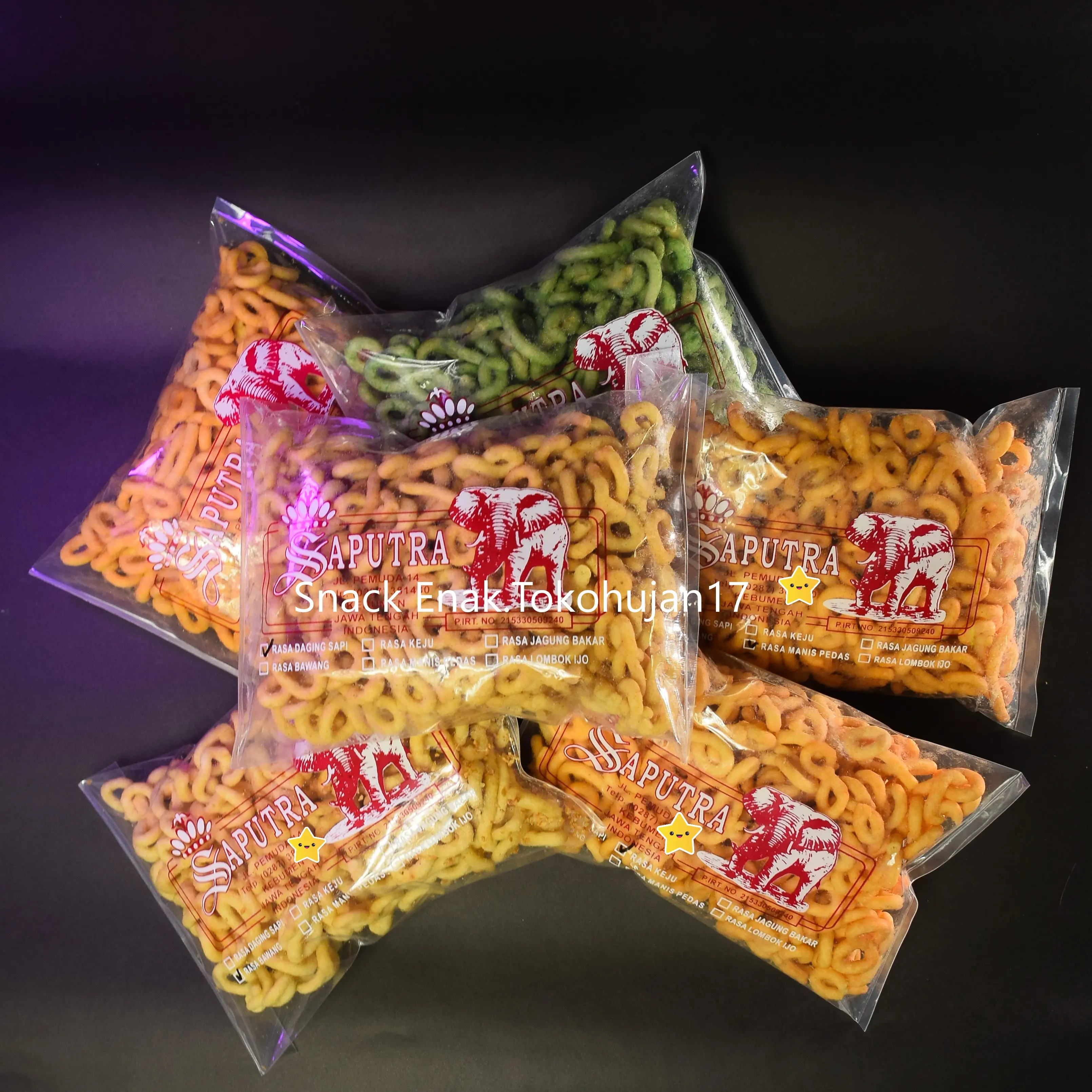 MAKANAN RINGAN /SNACK LANTING PREMIUM ASLI RENYAH GURIH / LANTING KUALITAS TERBAIK 6 RASA 250GRM