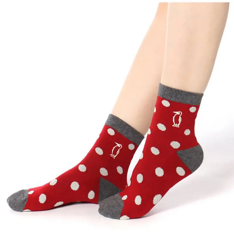 CHUMS 3P Booby Dots Crew Socks S 2