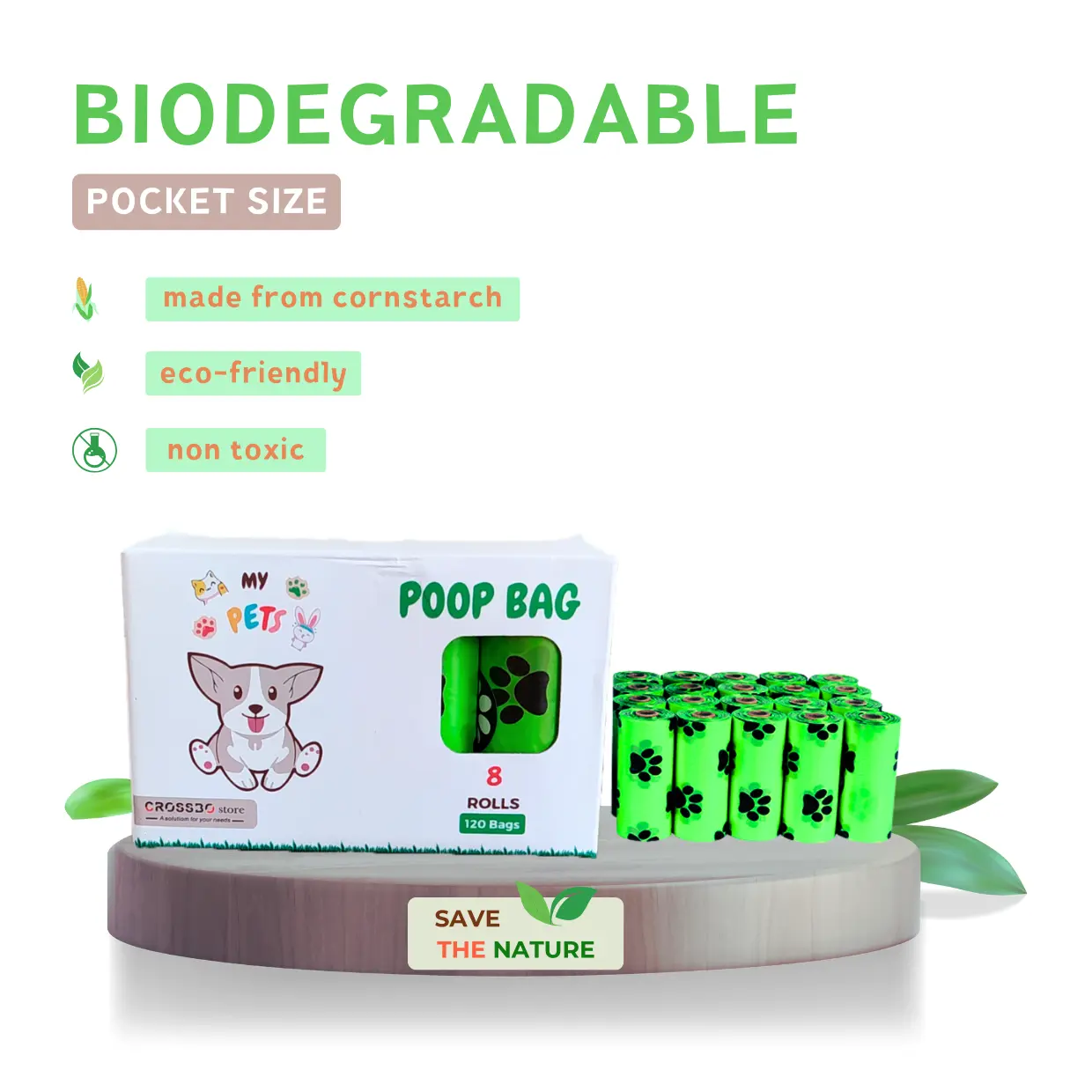 Kantong Plastik Sampah Kecil Ramah Lingkungan / Biodegradable Small Trash Bag- CROSSBO store