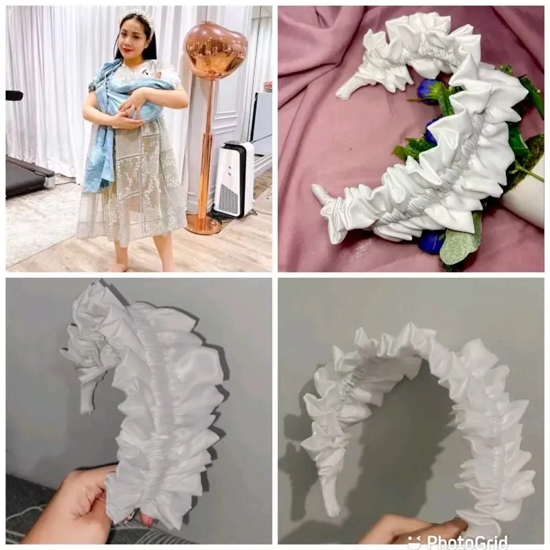 bando rufle Nagita /bando serunchie /bando dewasa gaya Korea 0