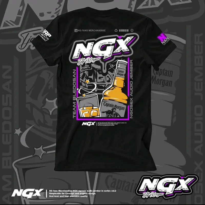 Kaos Sound NGX NGOSEX Tjap Morgan Vol2 Terbaru 2025 Distro Digital Printing Combed 24s 3