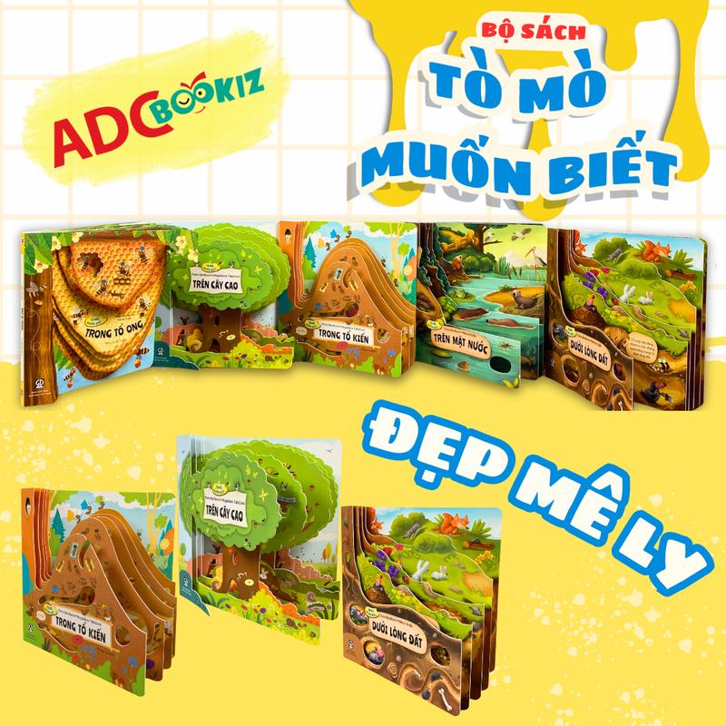 Sách - Tò Mò Muốn Biết - Bộ Sách Tương Tác Cho Bé 3-6 Tuổi 5 Cuốn Lẻ + Cả Bộ