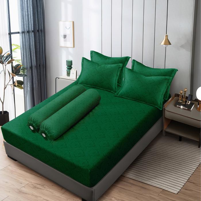 Gambar Vallery Quincy - Sprei King 180x200 Tinggi 30Cm Bantal 2 Emboss "Live" - Coffe dari Lady Rose Sprei Kab. Bandung 5 Tokopedia