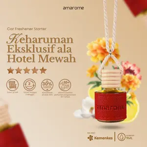 Amarome Parfum Gantung 9 mL - Aroma Hotel Bintang 5 - Pengharum Mobil, Pewangi Mobil, Parfum Mobil, Car Freshener