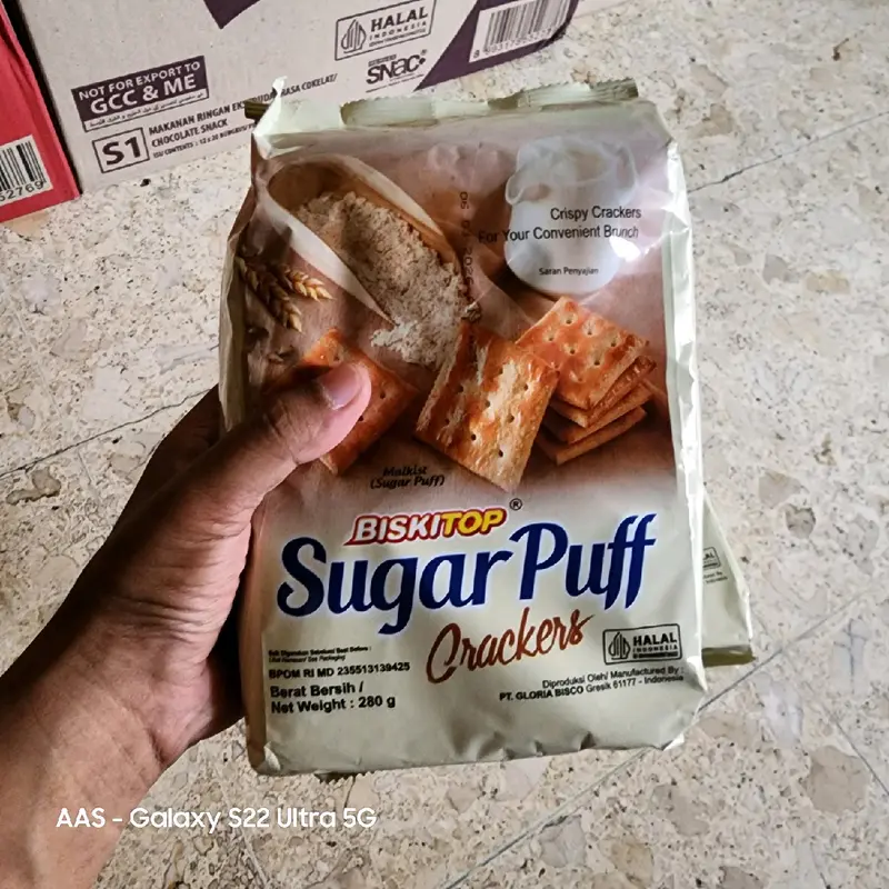 2pcs SUGAR PUFF Crackers Netto 280gr (exp 2026) 1