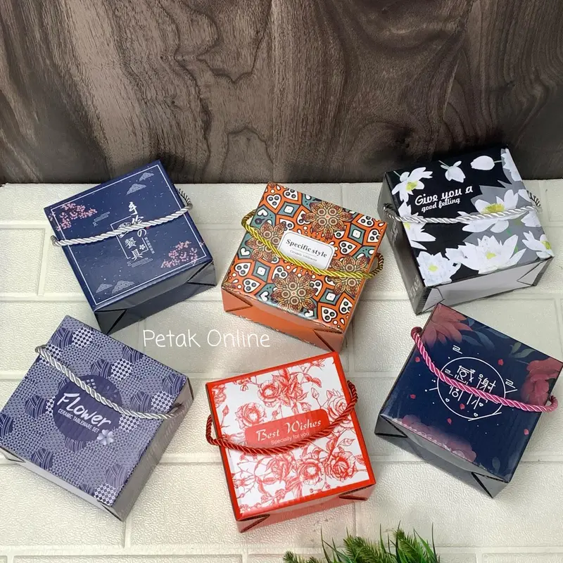 Hampers Mangkok Set Keramik Motif Korea Isi 1 Plus Box 1