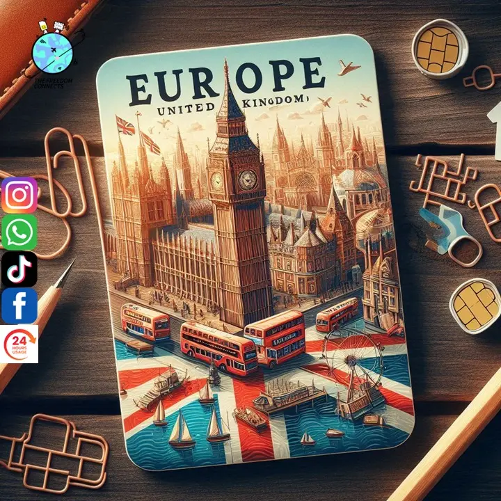 EUROPE & UNITED KINGDOM UNLIMITED DATA SIM CARD (500MB / 1GB / 2GB / 3GB DAILY AND 5GB / 10GB / 20GB) High Speed 4G DATA (1-30days)
