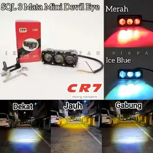 Lampu Tembak Laser 3 Mata MINI FULL ALUMINIUM Waterproof Super Terang Lampu Tembak Laser 3 Mata MINI FULL ALUMINIUM Waterproof Super Terang