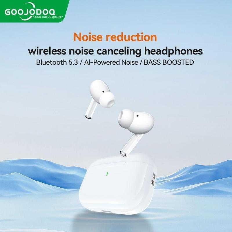 Tai nghe Bluetooth không dây, GOOJODOQ, Bluetooth 5.3, với Micro tích hợp, âm thanh tốt, giảm tiếng ồn, [Thanh Toán Khi Nhận Hàng / GOOJODOQ]