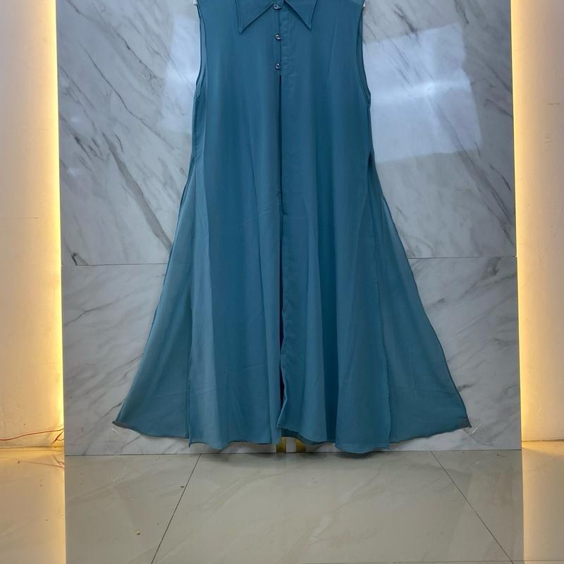 Long outer ceruti/cardigan babydoll/outer hijaber/outer kekinian Ceruty Wanita Remaja Kardigan 8