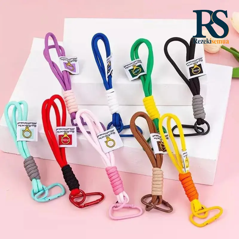 307 Charm/ Tali Gantungan Gelang Hp/ Phone Charm String Strap/ Lanyard HP paket gantungan kunci/tas /tali anyaman Outdoor mountains gantungan kunci/ kancing makana RS 0