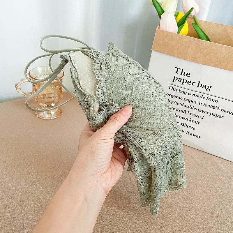 Bộ Đồ Lót Áo Yếm Nữ, Ren Kiểu Pháp, Lưng Đẹp, Không Dây, Chống Lộ, Mặc Bên Trong, Áo Ba Lỗ Mặc Trong, Thích Hợp Cho Phụ Nữ, Bộ Đồ Lót 4