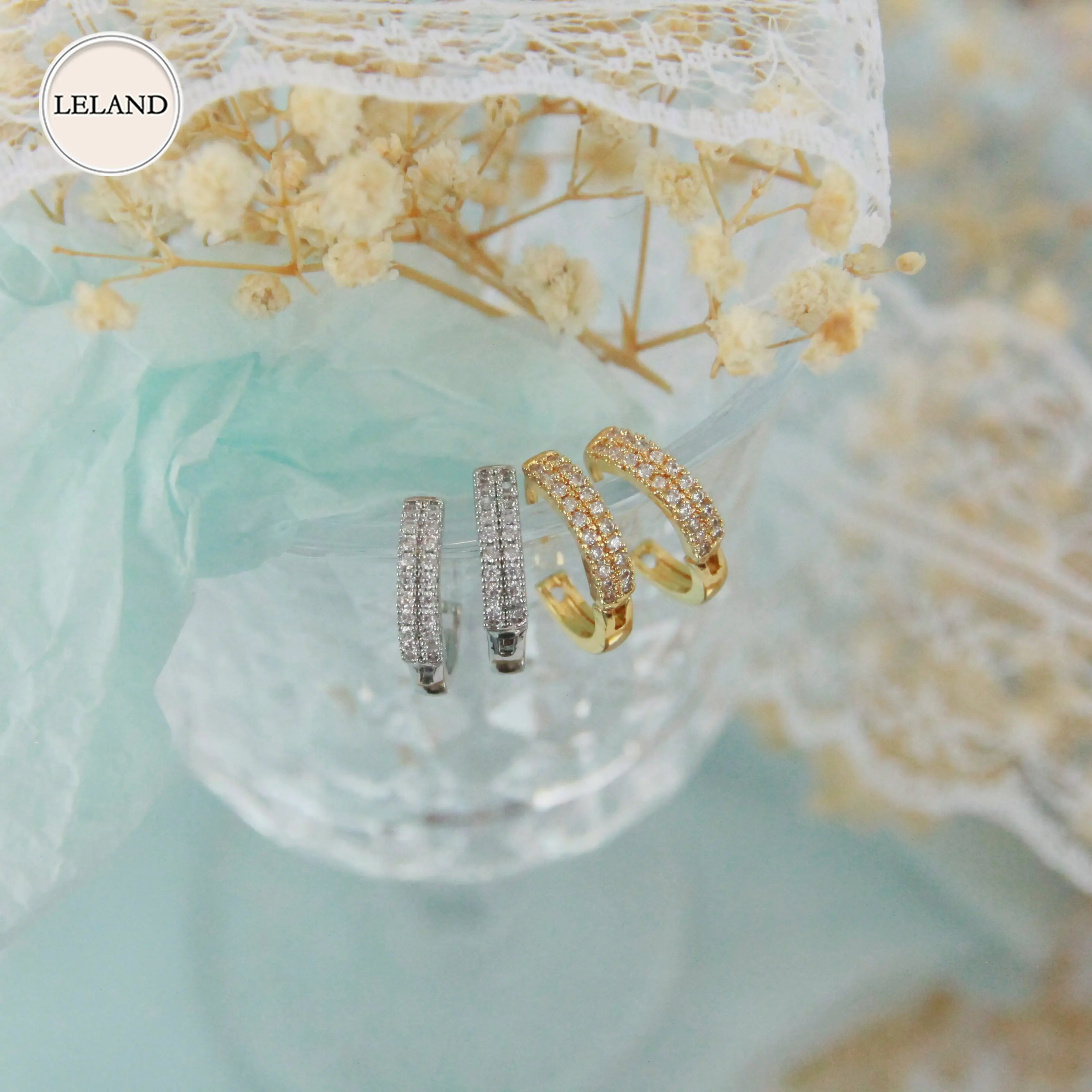 LELAND Anting Titanium Karat Wanita Emas Muda / Perak Anting Titanium Anti Karat Gaya Korea Bertindik Anting Bulat Kecil Perhiasan Hadiah