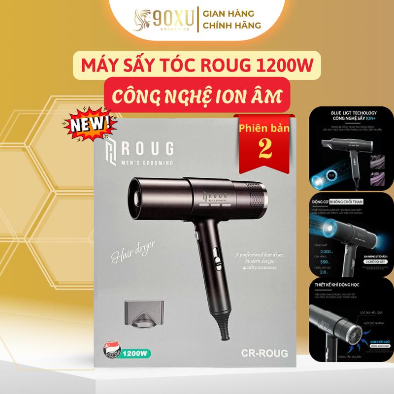  Máy Sấy Tóc ROUG 1200W – Công Nghệ ION ÂM Bảo Vệ Tóc Ngăn Ngừa Rụng Tóc 