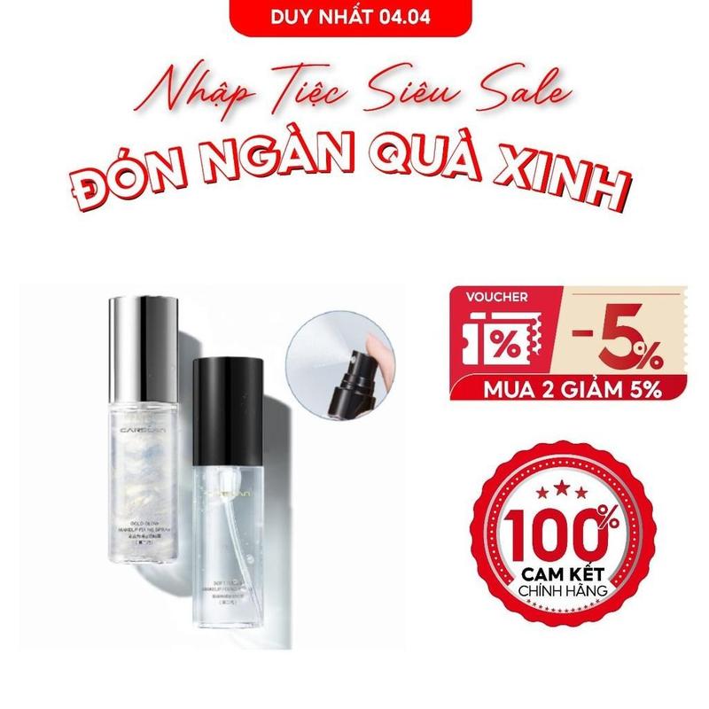 Xịt khoá nền Carslan lâu trôi kiểm soát dầu cố định lớp makeup chống nhoè chống nước 50ml Cosmetic Nữ Women Mỹ Phẩm Trang Điểm