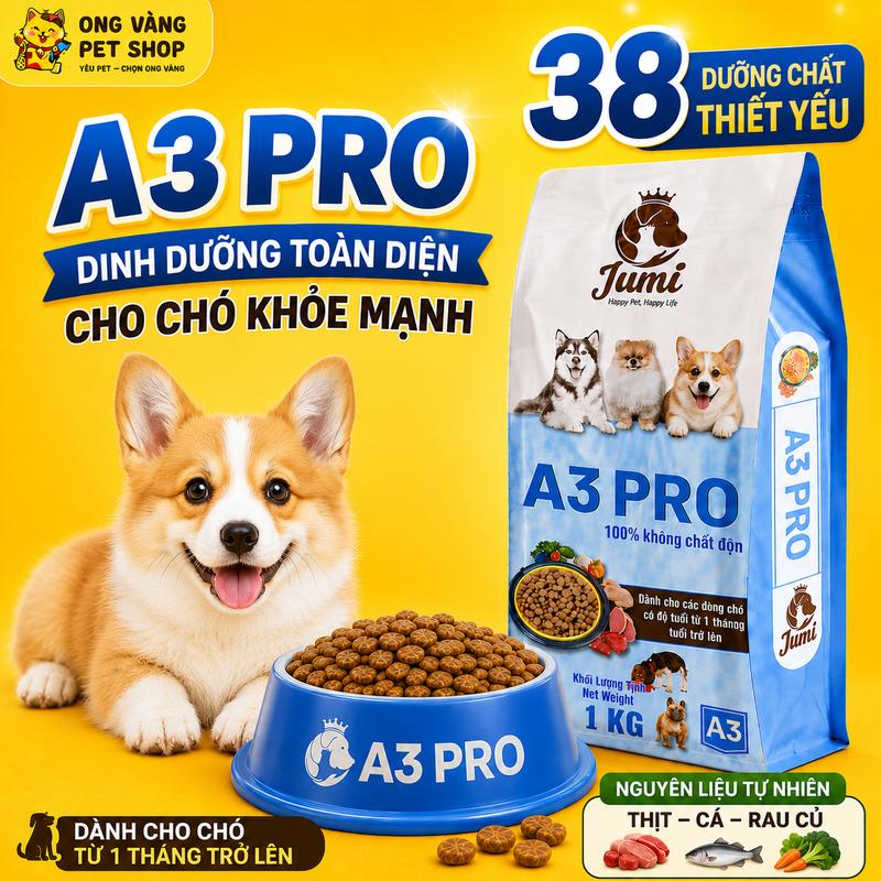 Thức Ăn Cho Chó Hạt nhỏ YUMI - 2 KG thơm ngon - bổ dưỡng hương vị hoàn hảo