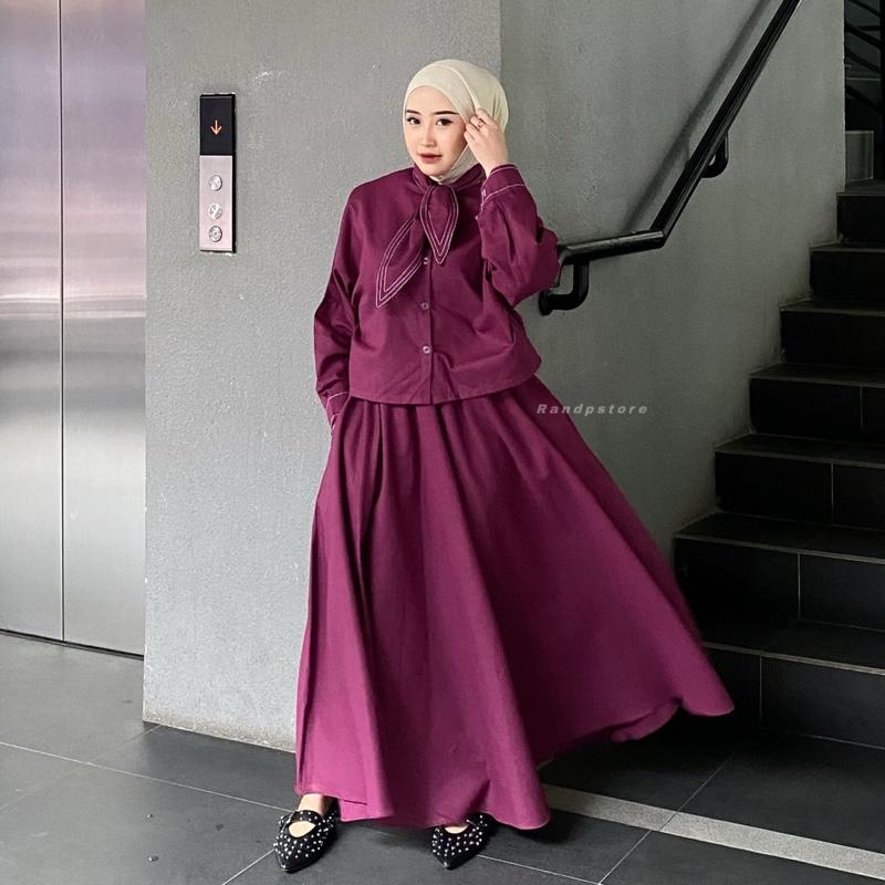 Product Introduction of Setelan Rok Wanita - Baju Pasangan Fashion Muslim Linen Trend - Atasan Kemeja Pria Linen - Moira Couple  Casual 22
