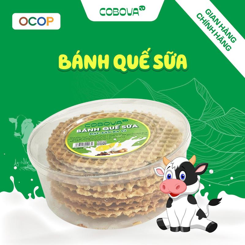 Combo 3 Hộp Bánh Quế Sữa Hiệu COBOVAMIK Con Bò Vàng Ba Vì Gian Hàng Chính Hãng