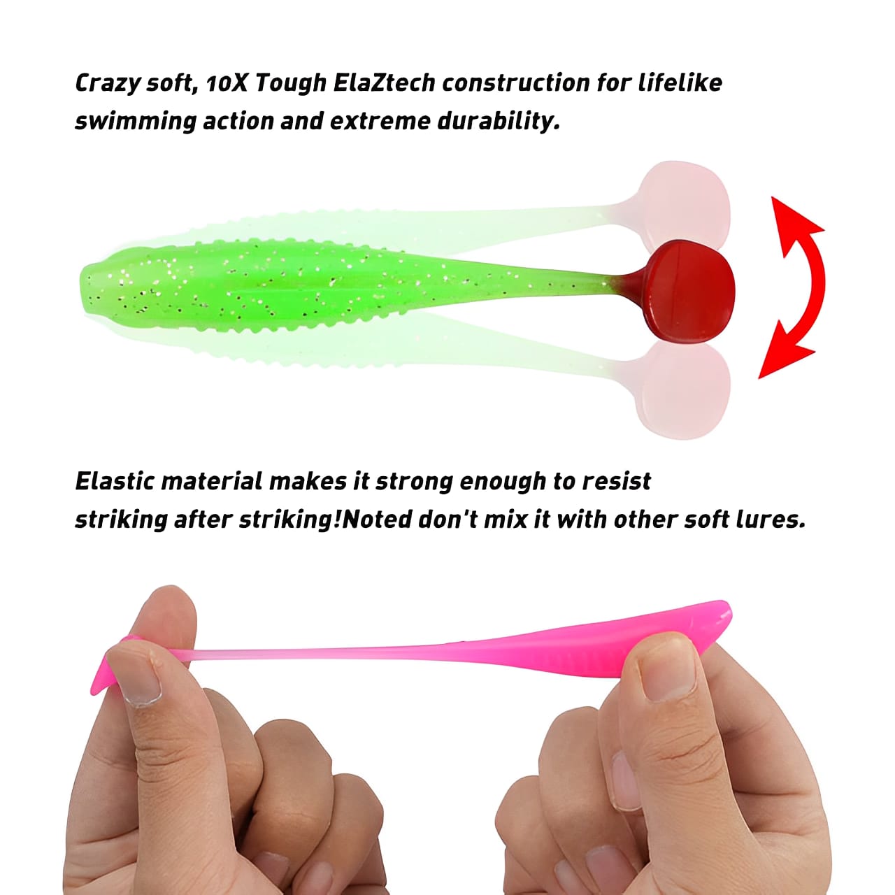 UMPAN CASTING SILINCER PADDLE POP UKURAN 8CM+HOOK