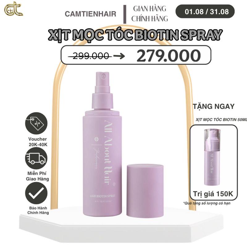 XỊT DƯỠNG AAH BIOTIN VEGAN SPRAY 120ML - NHẬN NGAY 1 GIFT
