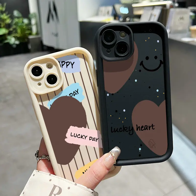 Casing Hp Untuk Samsung Galaxy A06 A05 A05s M05 F05 Case Kartun Hati Lucu Casing ponsel silikon lembut kasing  Anti guncangan Cesing pelindung lensa Penutup Softcase Kesing 6