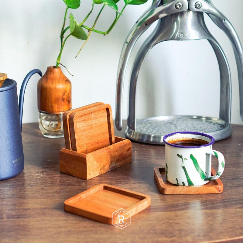 Product Introduction of tatakan gelas / tatakan cangkir / coster kayu / tatakan cangkir kayu 1
