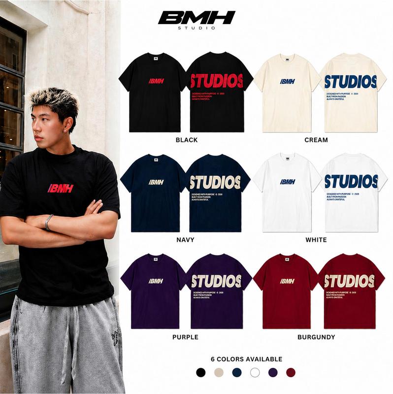 Áo thun BMH Oversize "Big Logo " form rộng cá tính 100% cotton cao cấp