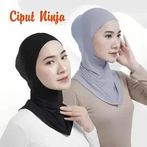 Ciput Hijab Ninja Non Resleting Inner Jilbab ninja Malay Kaos Jersey Premium Dalaman Kerudung Instan