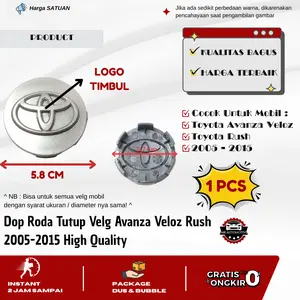 Dop Roda Tutup Velg Avanza Veloz Rush 2005-2015 High Quality