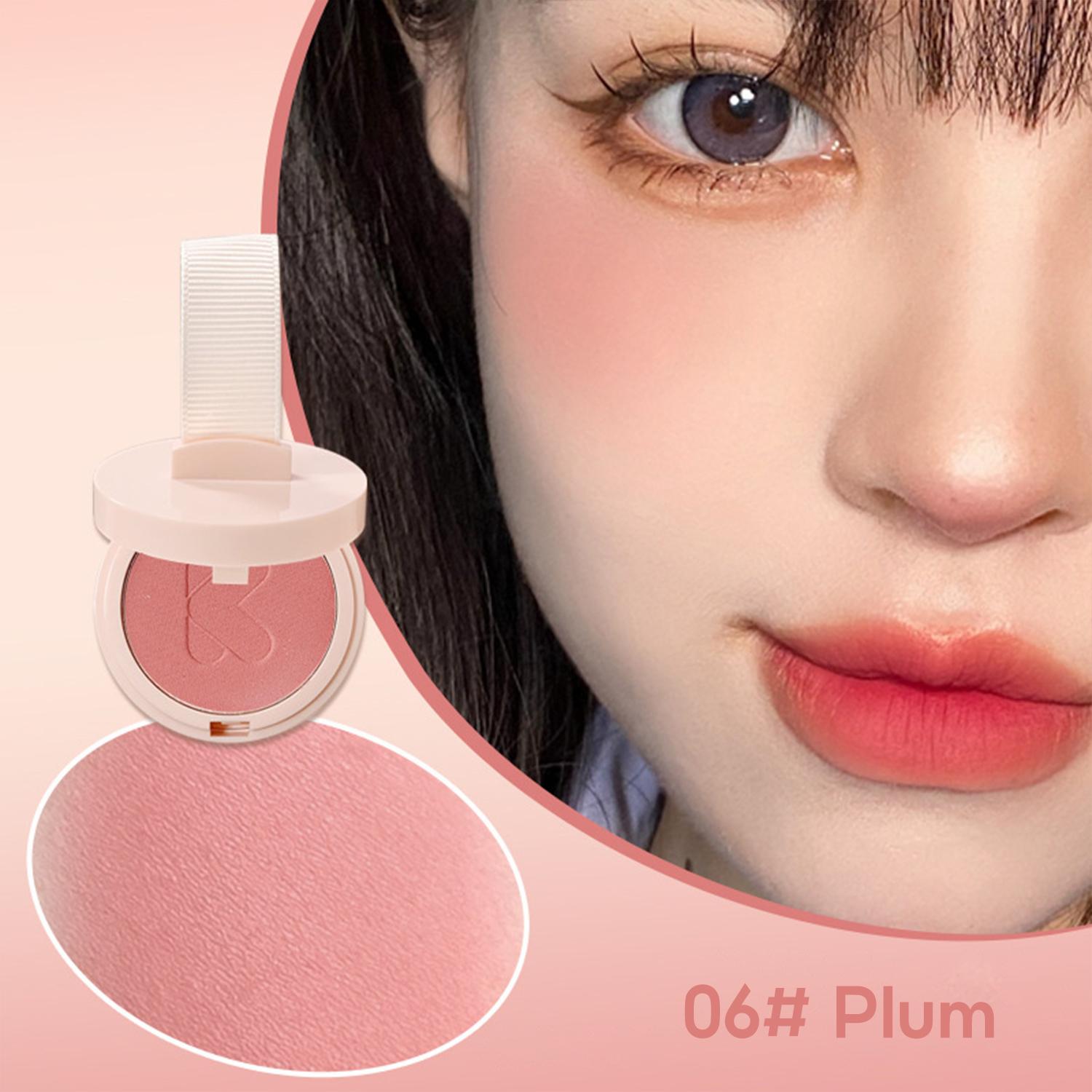 Kakashow - Adorable Blush with Mirror and Powder Puff, Matte, Smooth  Texture