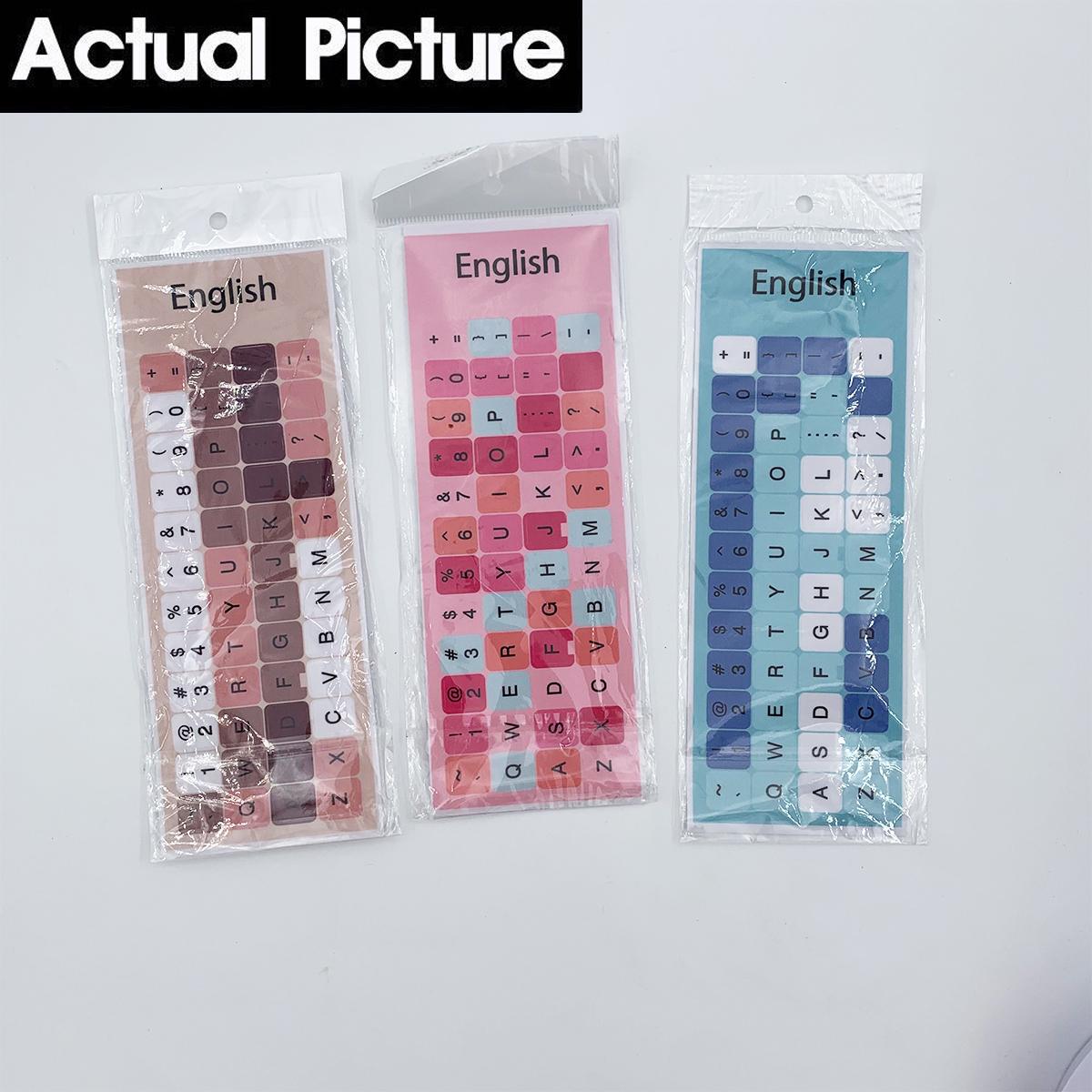 Keyboard Protector Pelindung Keyboard Laptop Stiker Keyboard Universal 18×6.5cm Warna Menarik & Tidak Luntur Pink Coklat Biru Anti Aus & Tahan Lama