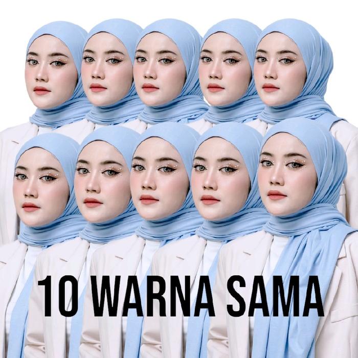 Gambar PAKET HIJAB 10PCS PASHMINA KAOS RAYON SAHARA dari Zestosoutfit_NEW Kota Bandung 4 Tokopedia