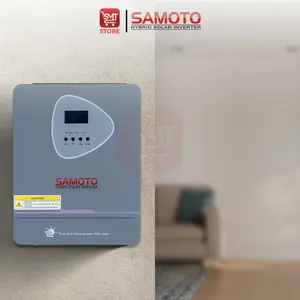 SAMOTO Inverter Solar Panel Hybrid Off Grid IHF2000 High Frequency Pure SineWave - Solar Panel Surya - PLTS 1600 Watt - Sudah Termasuk MPPT - Sistem Battery 12V