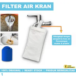 Filter Kran Air Kamar Mandi Saringan Bak Kantong Gantung Kain Penjernih Air Sumur Tandon Tebal Toren