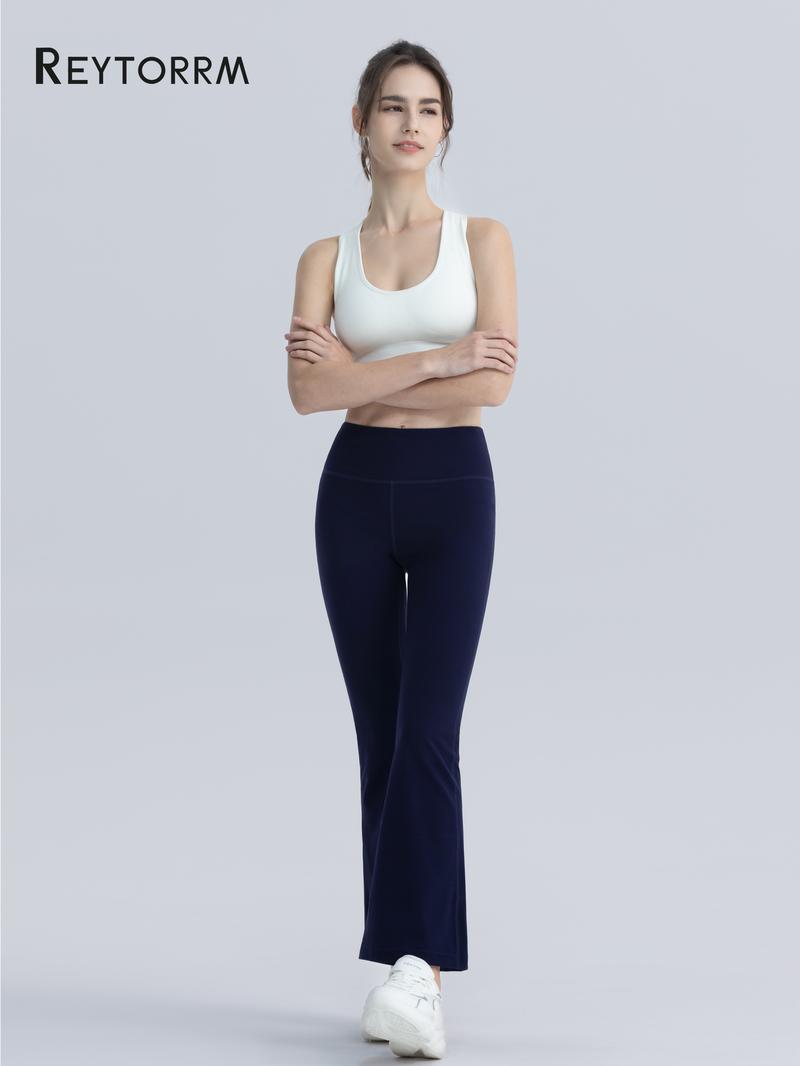 Product Introduction of Reytorrm Legging Sport Celana Yoga Wanita Celana Cutbray Basic Wide Leg High Waist Yoga Pants（CK066) Olahraga Pakaian Outdoor 8