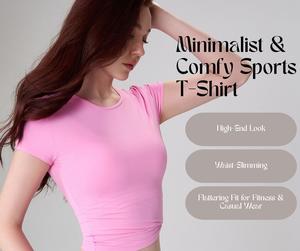 Minimalist & Comfy Sports T-Shirt – Skin-Friendly [YA1]