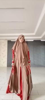 Product Review of Malmira - Gamis Syari Wanita Muslim Bahan Ceruty Babydoll Set Khimar Dua Layer terbaru Manset Panjang Dress Mewah Ceruti from 🦋**🦋 2