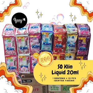 PROMO AMBYAR SO KLIN Liquid Detergent 12 BONUS 1 Harga 500an – Wangi Tahan Lama! (DIKIRIM VARIAN RANDOM) | Ifanymart.ofc