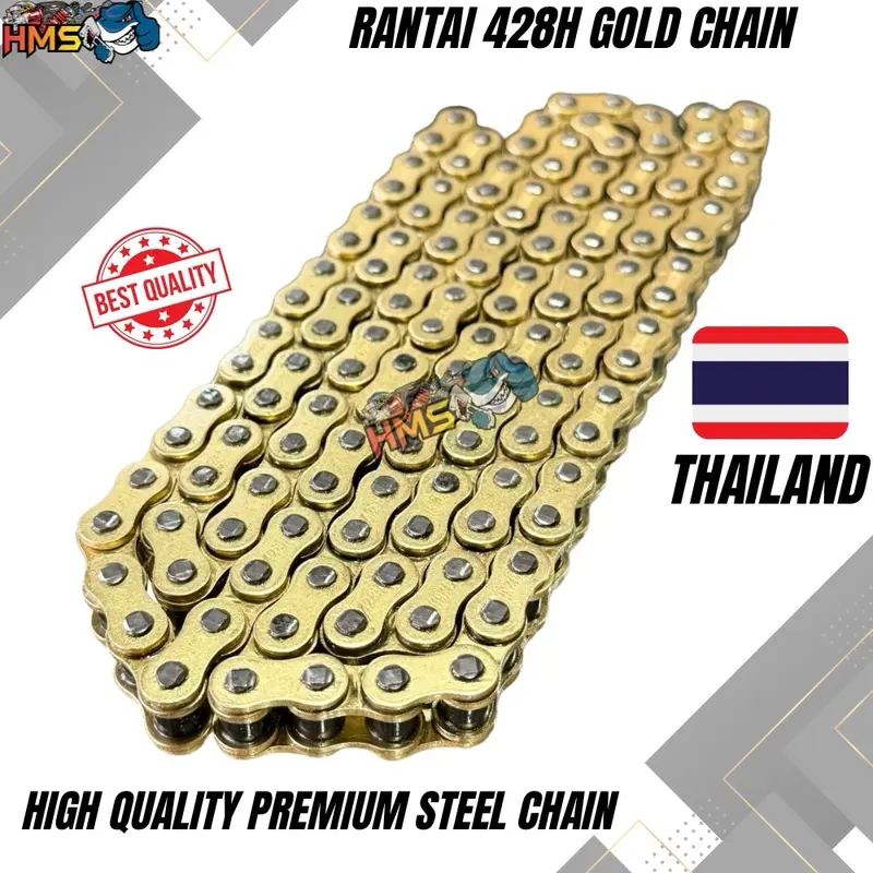 (BISA COD) RANTE RANTAI GOLD EMAS 428 H 428H THAILAND 130 120 110 L THAILAND PNP BISA UNTUK GEAR SSS 428 ORIGINAL THAILAND Outdoor 2
