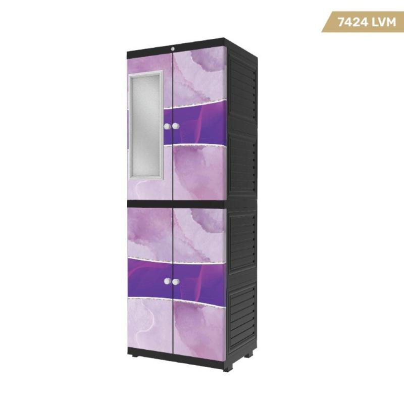 NAIBA - LEMARI NANDOS FIT LEMARI SUSUN LONG DOOR CABINET [NAIBOX] 9