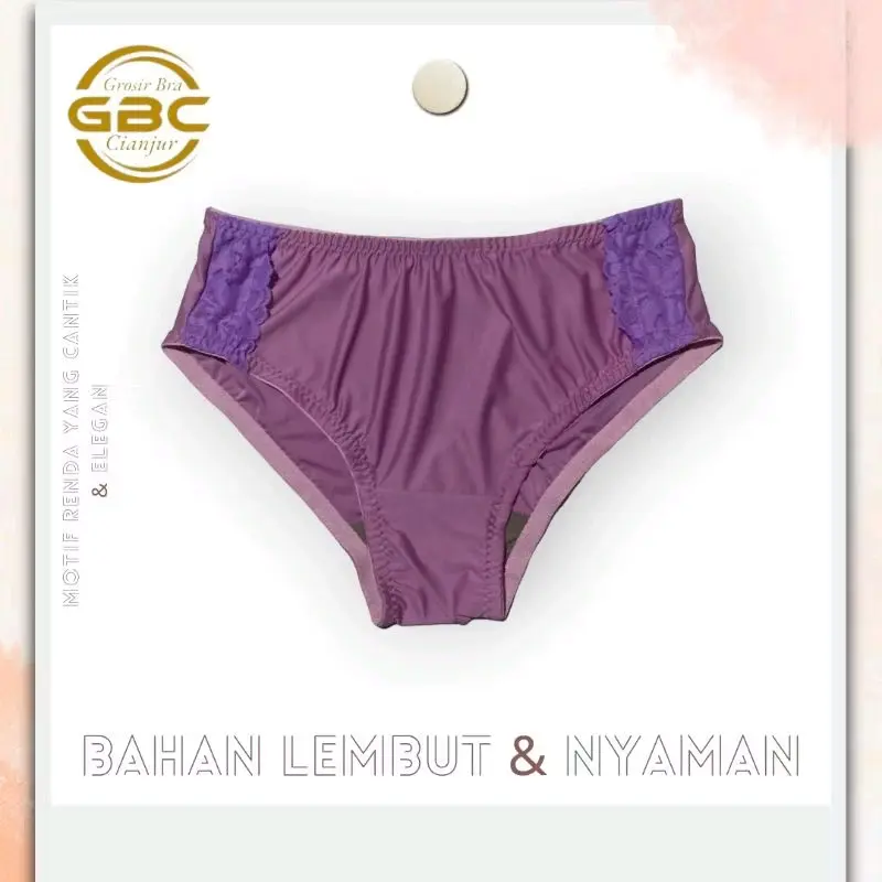 Cd wanita dewasa (6pcs) celana dalam perempuan motif renda cantik & elegan size M.L.XL.XXL