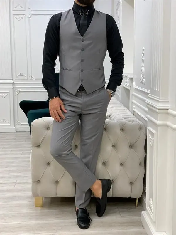 queen groomsmen Seragamn Vest Rompi Setelan Dalaman Jas
