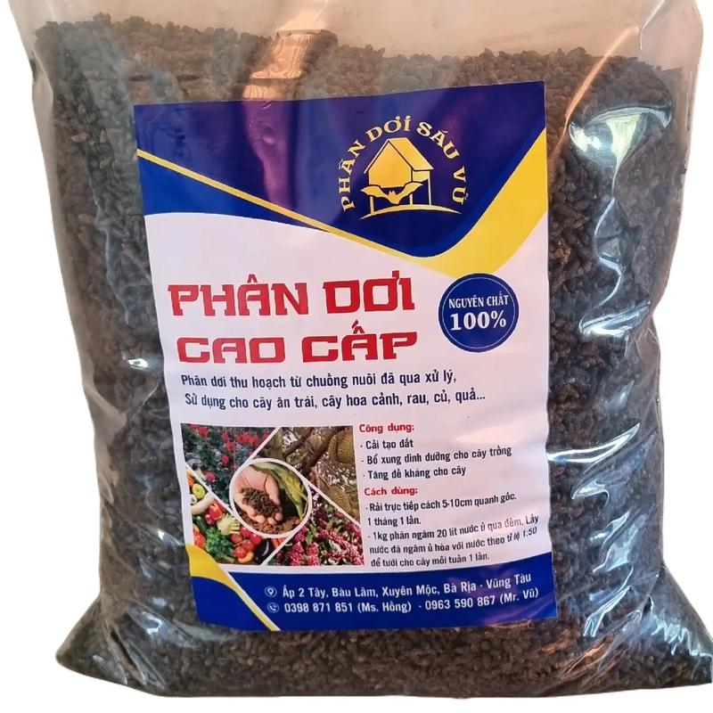 2KG phân dơi Sáu Vũ phân dơi nhà nuôi nguyên chất 100%