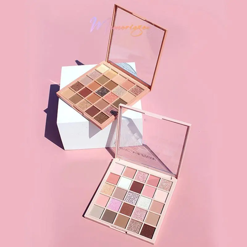 COD&Ready 25 Warna Eyeshadow Palette Matte Glitter Korean Makeup Pearlescent Mencerahkan Fine Flash Sequins 20 10 9 Shade Warna Nude Pink Biru Eye Shadow Palet Tahan Lama Impor 3