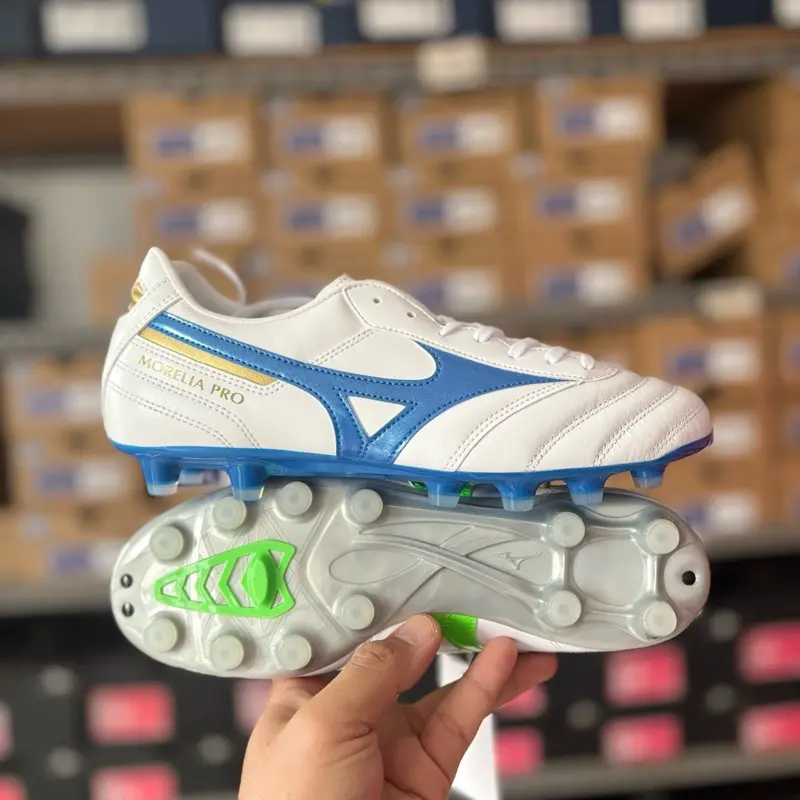 SEPATU BOLA MIZUNO MORELIA ll PRO WHITE GREEN Boots 2