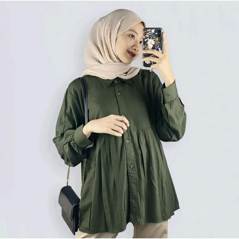 KHANZA BLOUSE / BAHAN RAYON 0